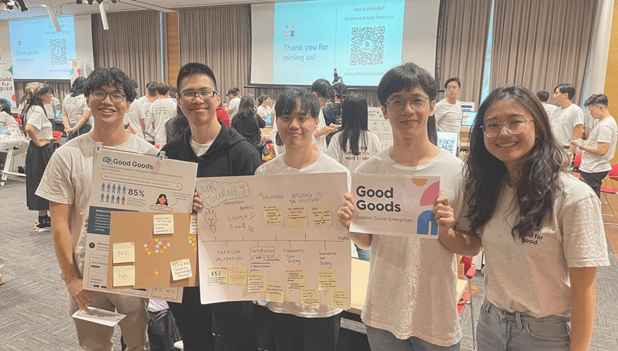 Presenting our project at Build for Good 24